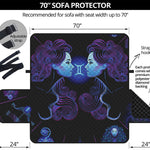 Gemini And Astrological Signs Print Sofa Protector