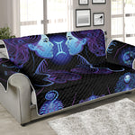 Gemini And Astrological Signs Print Sofa Protector