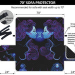 Gemini And Astrological Signs Print Sofa Protector