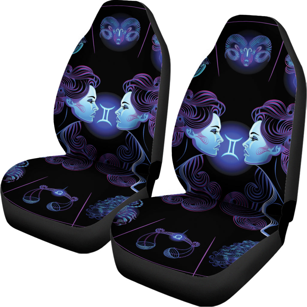 Gemini And Astrological Signs Print Universal Fit Car Seat Covers