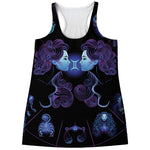 Gemini And Astrological Signs Print Women's Racerback Tank Top