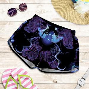 Gemini And Astrological Signs Print Women's Shorts