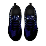 Gemini Constellation Print Black Sneakers