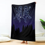 Gemini Constellation Print Blanket