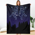 Gemini Constellation Print Blanket