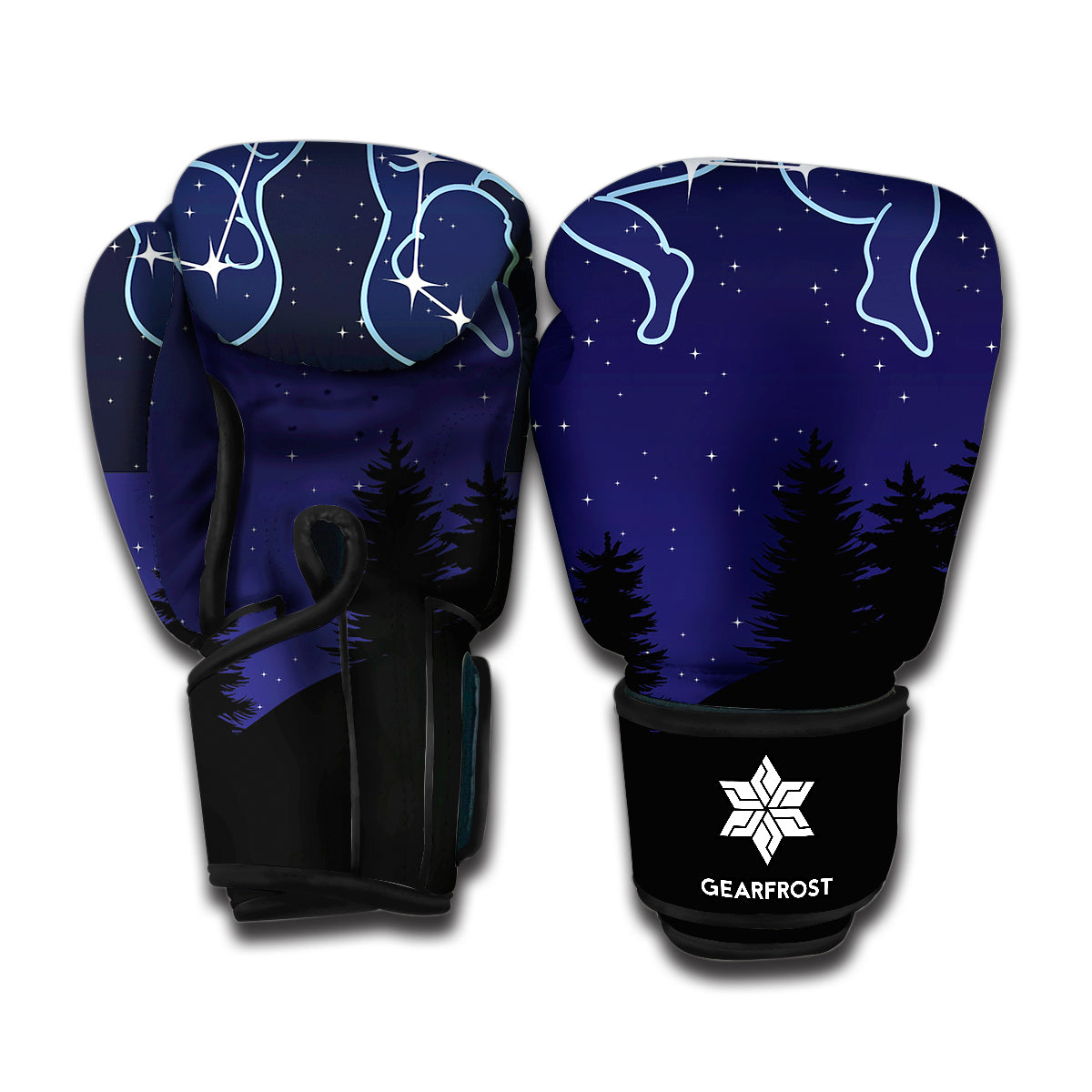 Gemini Constellation Print Boxing Gloves