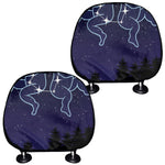 Gemini Constellation Print Car Headrest Covers