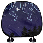 Gemini Constellation Print Car Headrest Covers
