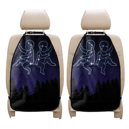 Gemini Constellation Print Car Seat Organizers