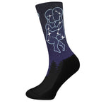 Gemini Constellation Print Crew Socks