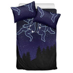 Gemini Constellation Print Duvet Cover Bedding Set