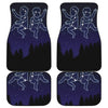 Gemini Constellation Print Front and Back Car Floor Mats