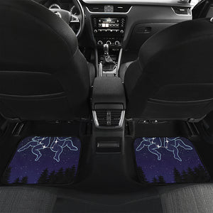 Gemini Constellation Print Front and Back Car Floor Mats