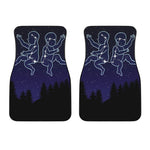 Gemini Constellation Print Front Car Floor Mats