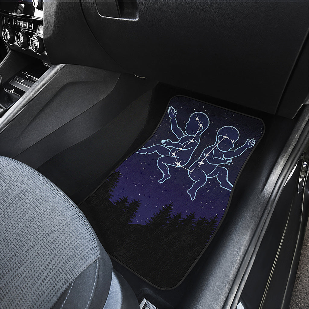 Gemini Constellation Print Front Car Floor Mats