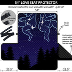 Gemini Constellation Print Loveseat Protector