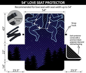 Gemini Constellation Print Loveseat Protector