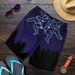 Gemini Constellation Print Men's Shorts