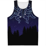 Gemini Constellation Print Men's Tank Top