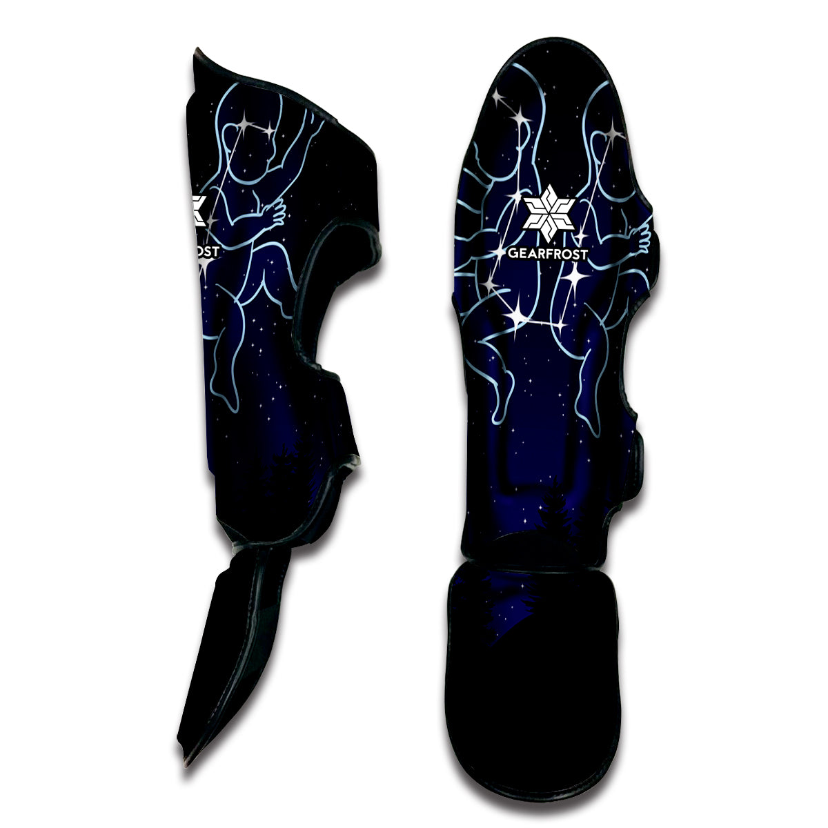 Gemini Constellation Print Muay Thai Shin Guard