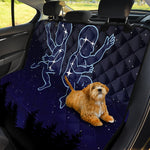 Gemini Constellation Print Pet Car Back Seat Cover