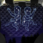 Gemini Constellation Print Pet Car Back Seat Cover