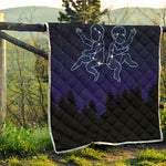 Gemini Constellation Print Quilt