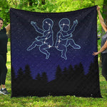 Gemini Constellation Print Quilt