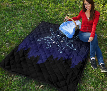 Gemini Constellation Print Quilt