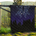Gemini Constellation Print Quilt