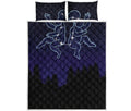 Gemini Constellation Print Quilt Bed Set
