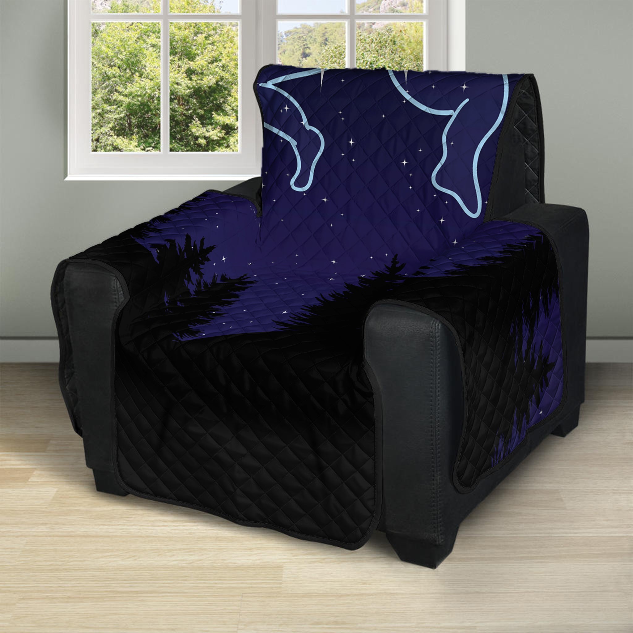 Gemini Constellation Print Recliner Protector