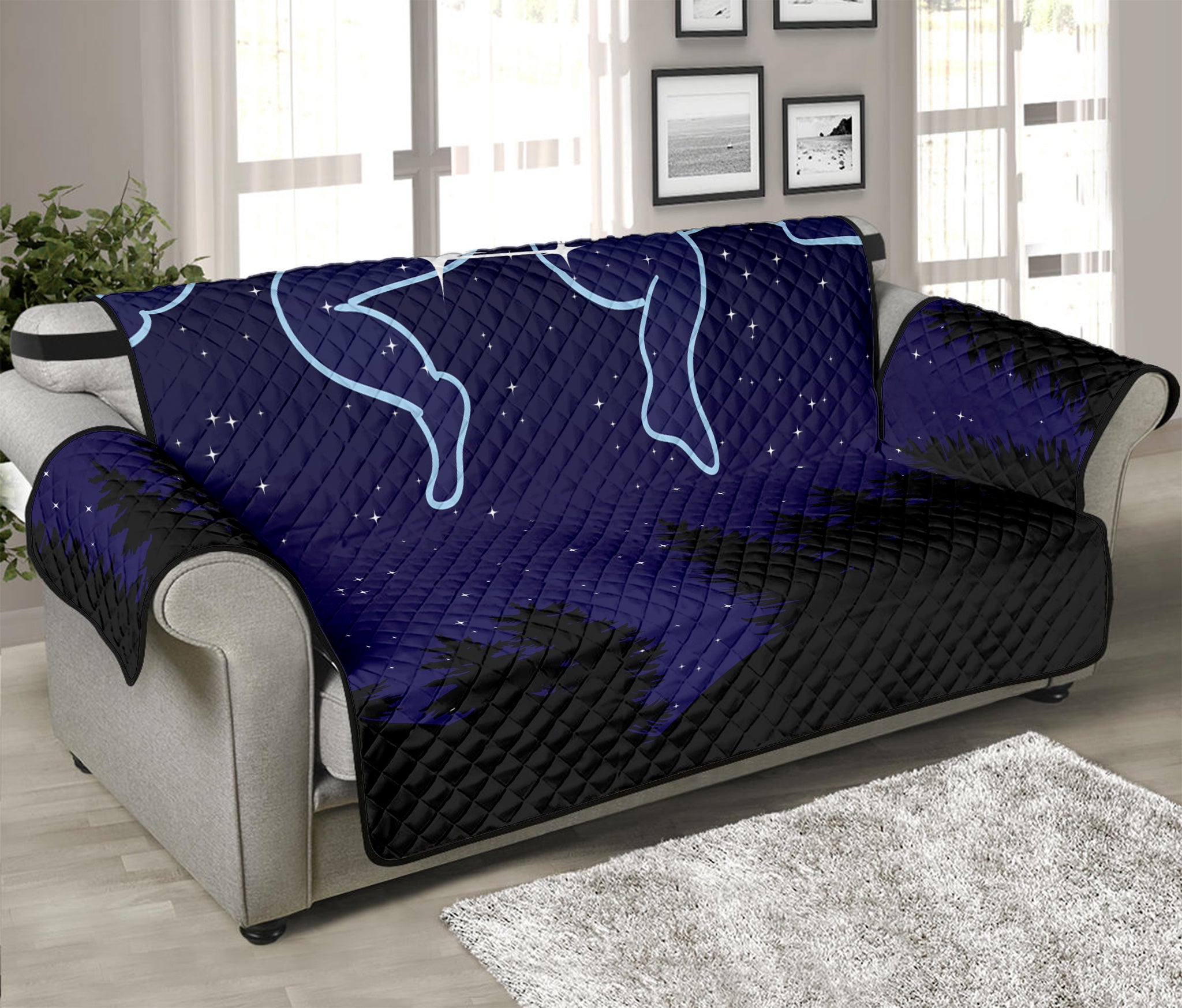 Gemini Constellation Print Sofa Protector