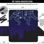 Gemini Constellation Print Sofa Protector