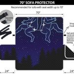 Gemini Constellation Print Sofa Protector