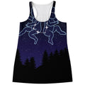 Gemini Constellation Print Women's Racerback Tank Top