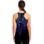 Gemini Constellation Print Women's Racerback Tank Top