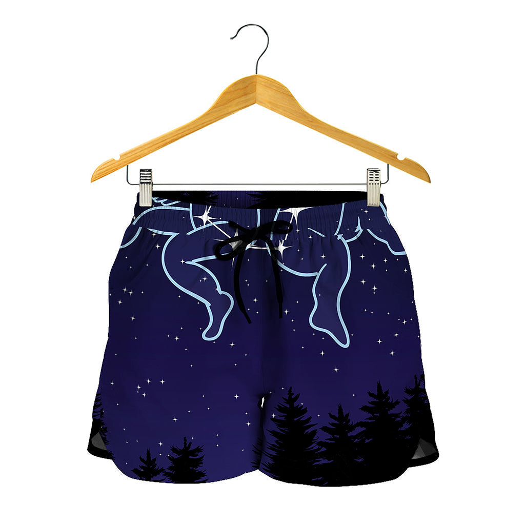 Gemini Constellation Print Women's Shorts