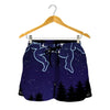 Gemini Constellation Print Women's Shorts