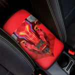 Geometric Bull Skull Print Car Center Console Cover