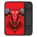 Geometric Bull Skull Print Car Center Console Cover
