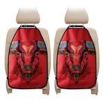 Geometric Bull Skull Print Car Seat Organizers