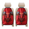 Geometric Bull Skull Print Car Seat Organizers