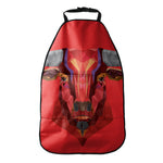 Geometric Bull Skull Print Car Seat Organizers