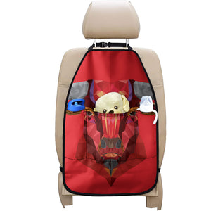 Geometric Bull Skull Print Car Seat Organizers