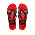 Geometric Bull Skull Print Flip Flops