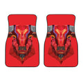 Geometric Bull Skull Print Front Car Floor Mats