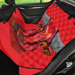 Geometric Bull Skull Print Pet Car Back Seat Cover