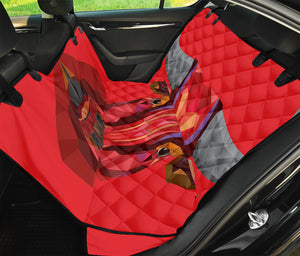 Geometric Bull Skull Print Pet Car Back Seat Cover