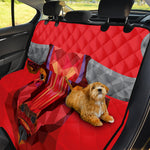 Geometric Bull Skull Print Pet Car Back Seat Cover